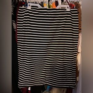 Two modest striped midi skirts!